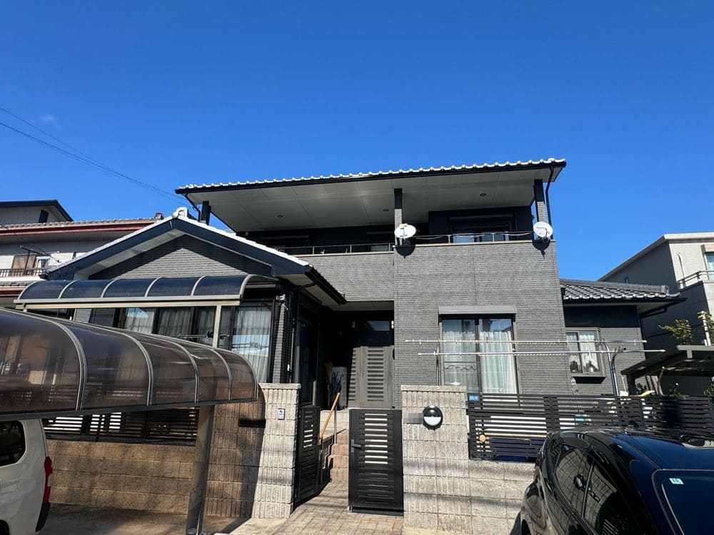 奈良市_K様_施工後_外壁全体① 奈良市の外壁塗装をリペイント匠が施工した写真
