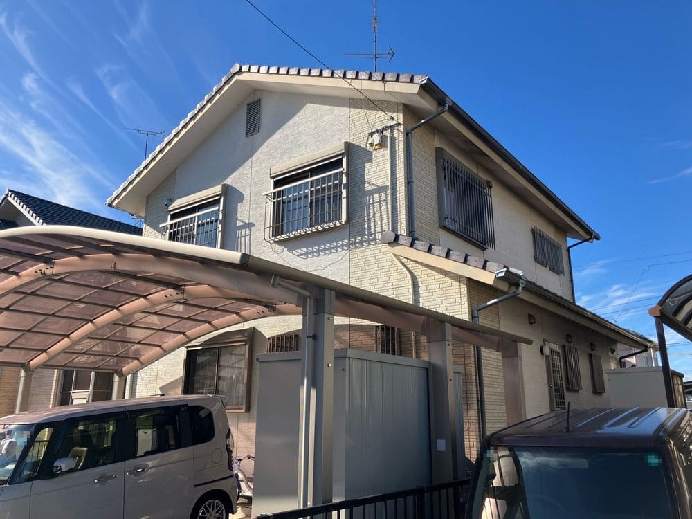奈良市久居 D様施工前 奈良市の外壁塗装をリペイント匠が施工した写真