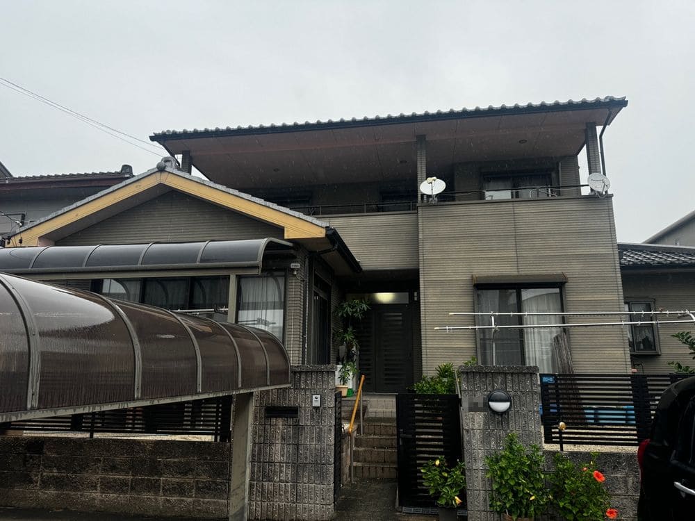 奈良市_K様_施工前_外壁全体① 奈良市の外壁塗装をリペイント匠が施工した写真