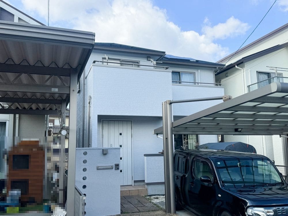 奈良市_O様_施工後_外壁全体② 奈良市で外壁塗装をリペイント匠が施工した写真