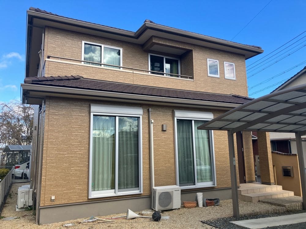 奈良市久居 O様後 奈良市で外壁塗装をリペイント匠が施工した写真