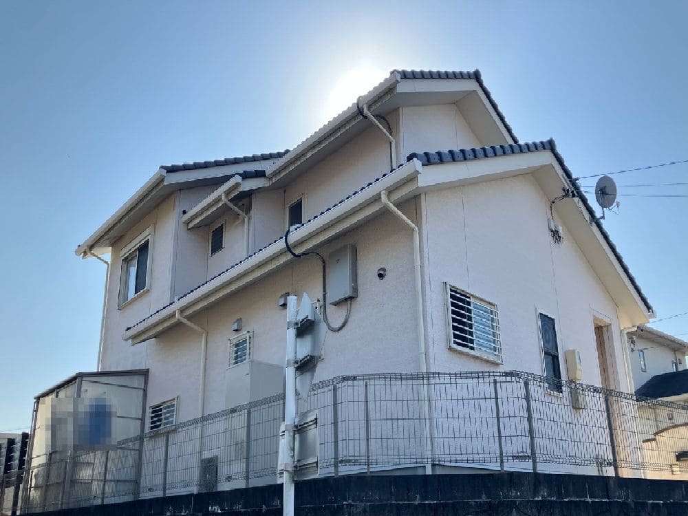 生駒市の外壁塗装、防水工事をリペイント匠が施工した写真
