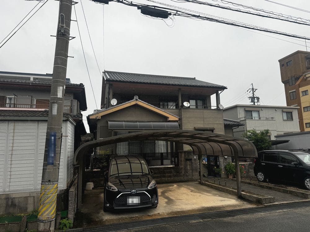 奈良市_K様_施工前_外壁全体③ 奈良市の外壁塗装をリペイント匠が施工した写真