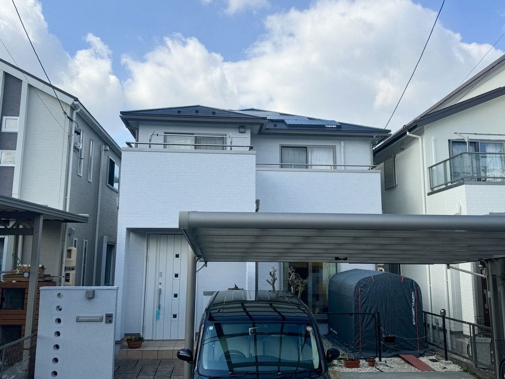 奈良市_O様_施工後_外壁全体① 奈良市で外壁塗装をリペイント匠が施工した写真