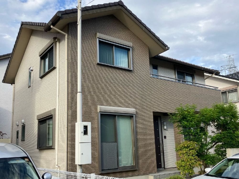 N様(津)施工前_外壁全体 (6) 奈良市で外壁塗装、防水工事をリペイント匠が施工した写真