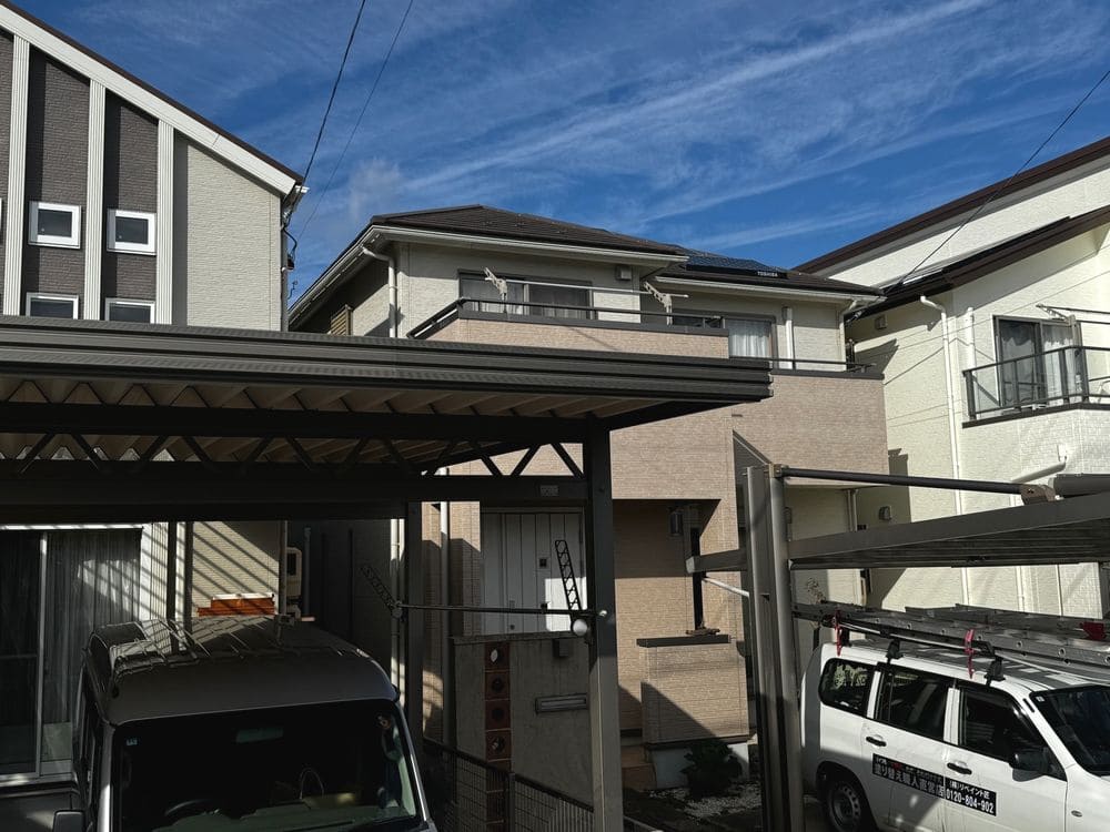 奈良市_O様_施工前_外壁全体② 奈良市で外壁塗装をリペイント匠が施工した写真