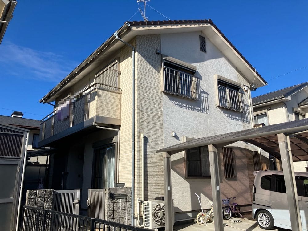 奈良市久居 D様施工前 (2) 奈良市の外壁塗装をリペイント匠が施工した写真