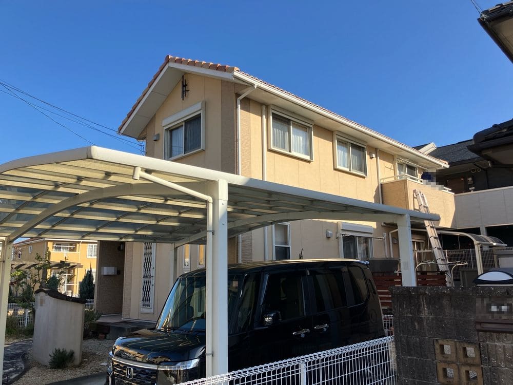 奈良市の外壁塗装をリペイント匠が施工した写真