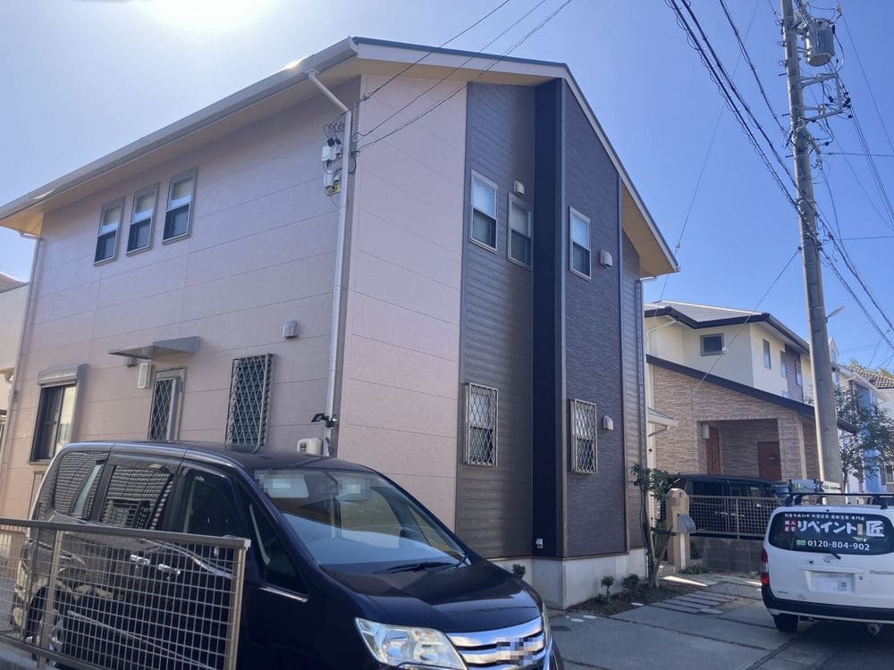 奈良市久居 H様施工後 (5) 奈良市の外壁塗装をリペイント匠が施工した写真