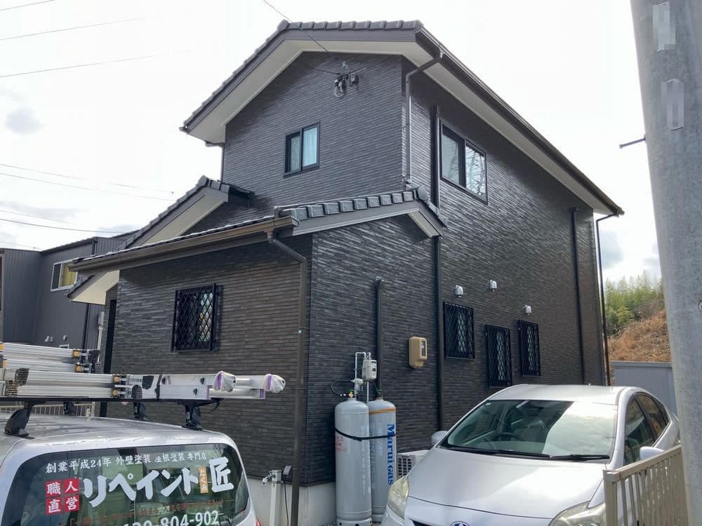 外壁_施工後 生駒市で外壁塗装をリペイント匠が施工した写真