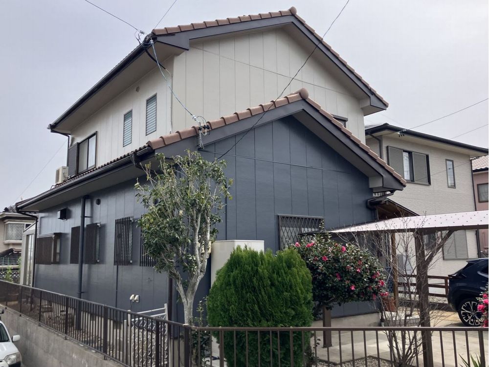T様奈良市高茶屋小森町_施工後_外壁全体 (2) 奈良市の外壁塗装をリペイント匠が施工した写真