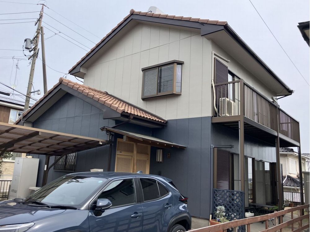 T様奈良市高茶屋小森町_施工後_外壁全体 奈良市の外壁塗装をリペイント匠が施工した写真