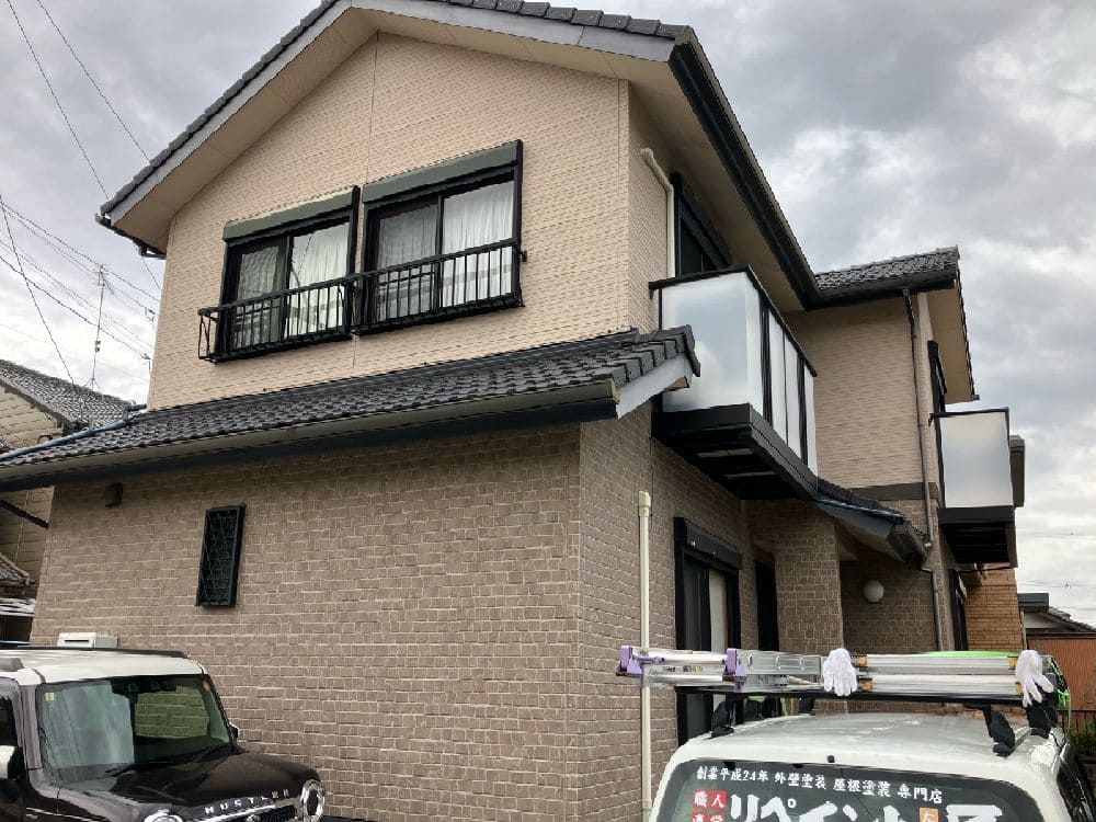 K様(津)施工前_外壁全体 (17) 奈良市の外壁塗装をリペイント匠が施工した写真