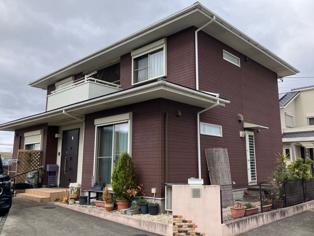 N様橿原市村松町施工前 橿原市の外壁塗装、屋根塗装をリペイント匠が施工した写真