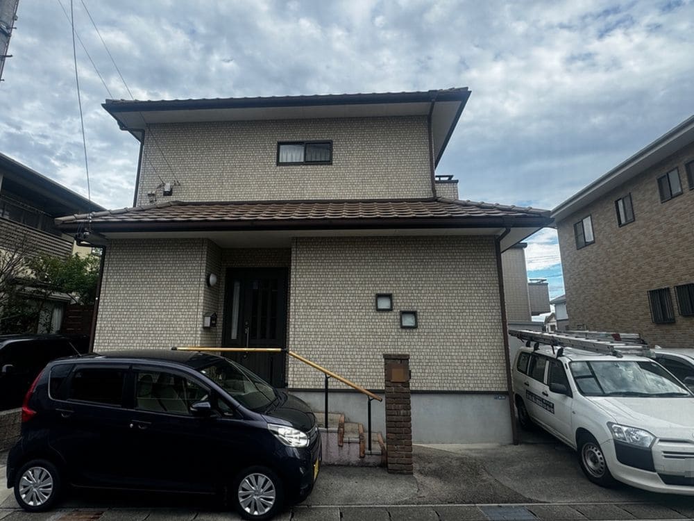 生駒市の外壁塗装、防水工事をリペイント匠が施工した写真