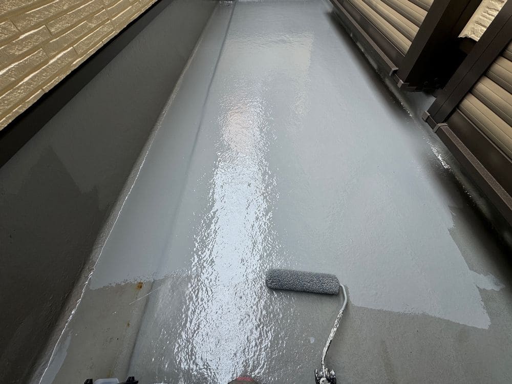 生駒市 N様トップコート塗布 生駒市の防水工事をリペイント匠が施工した写真