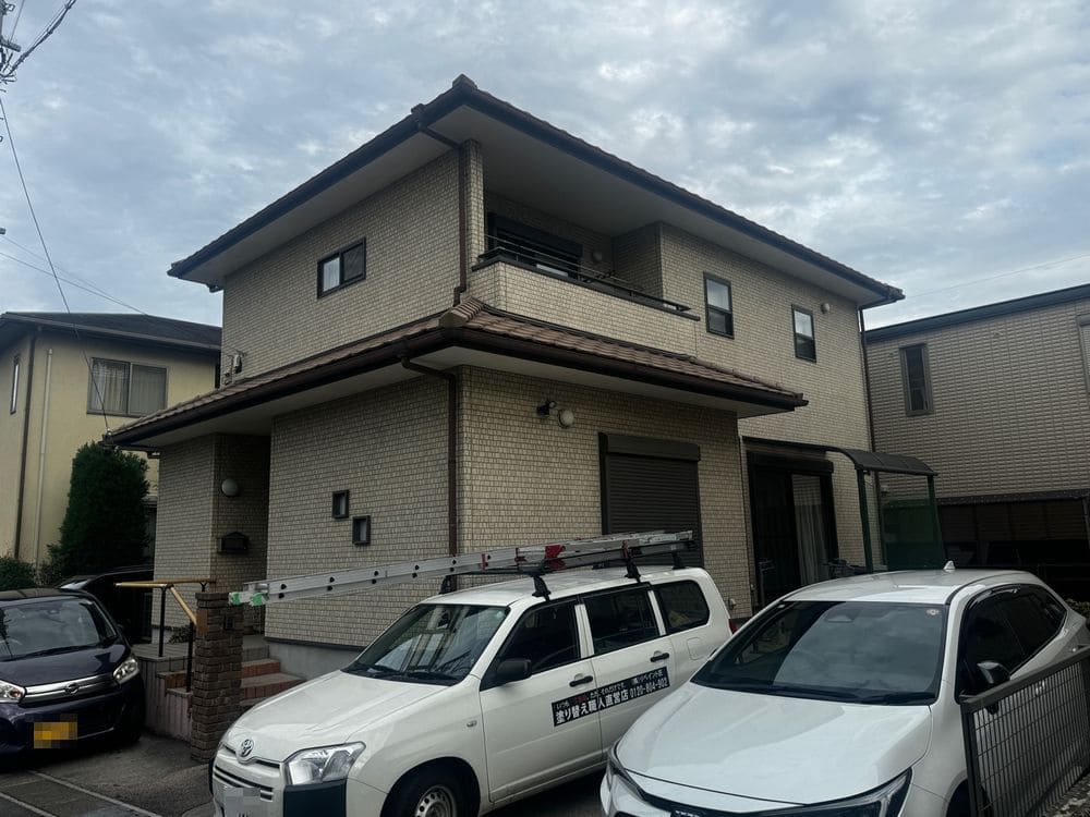 生駒市の外壁塗装、防水工事をリペイント匠が施工した写真