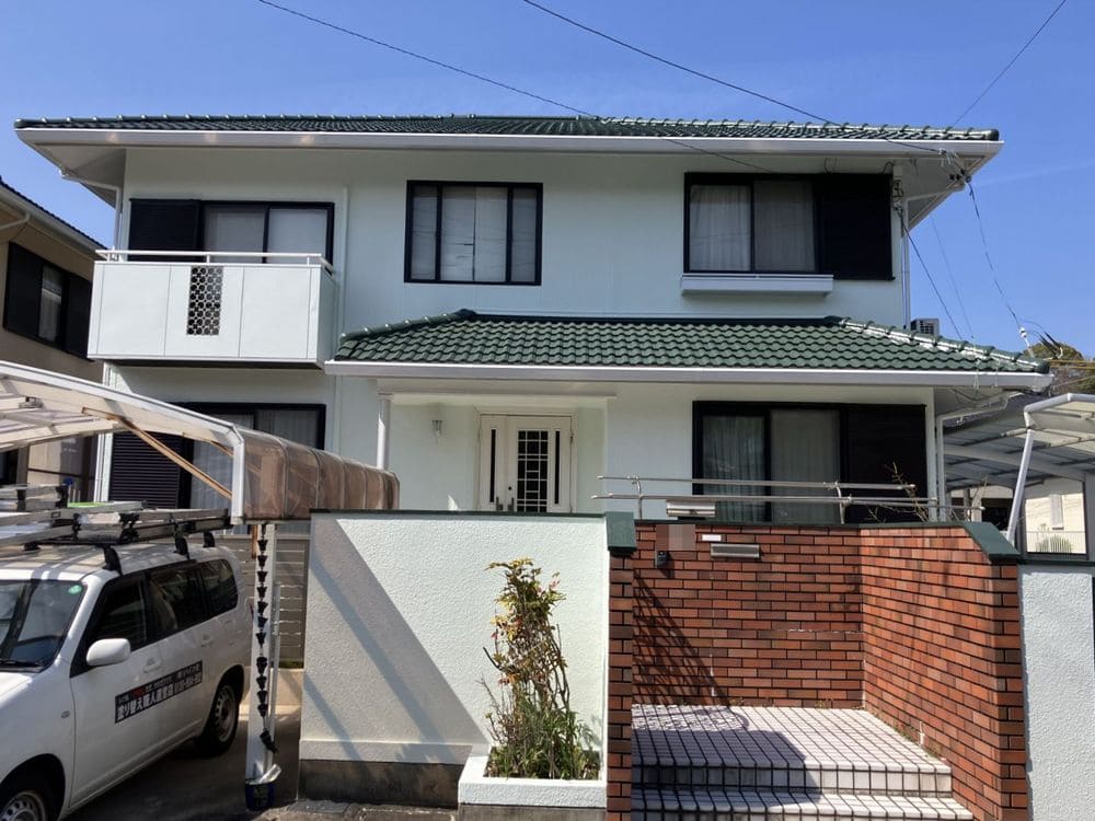 S様奈良市_施工後_外壁全体 (2) 奈良市|ダイワハウス住宅を爽やか色に|笑顔の対応・お色選びの楽しさが魅力