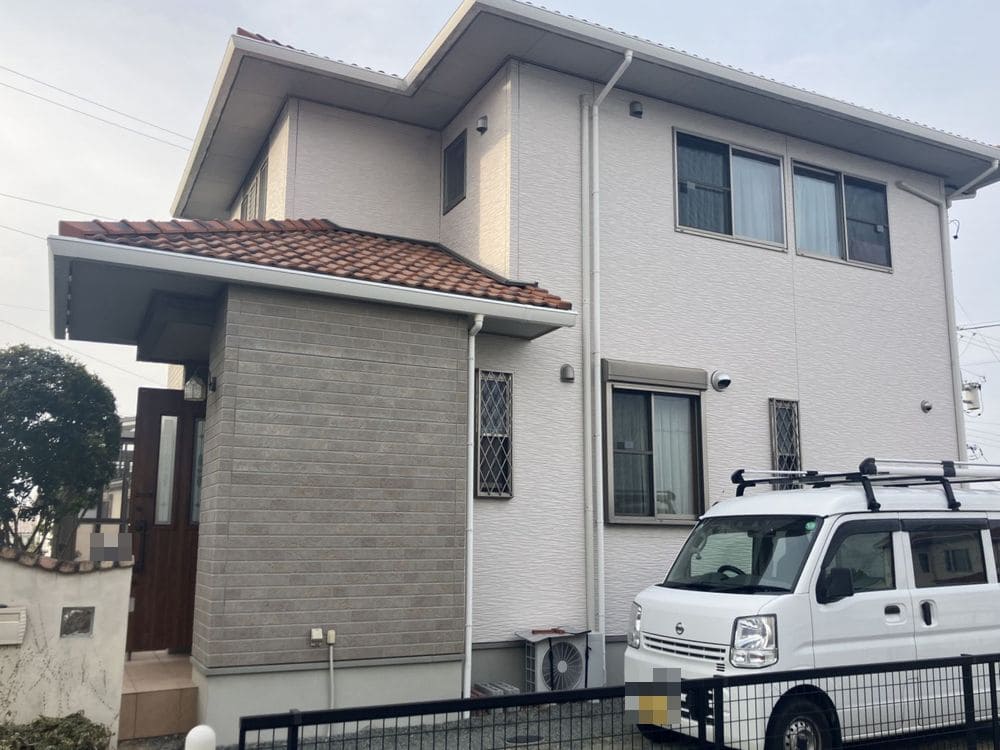 F様(奈良市久居野村町)施工前 (2) 奈良市の外壁塗装をリペイント匠が施工した写真