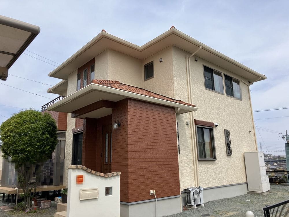 奈良市久居 F様施工後 奈良市の外壁塗装をリペイント匠が施工した写真