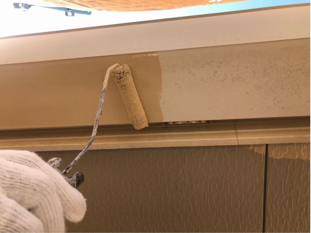 奈良市久居 F様樋中塗り 奈良市の外壁塗装をリペイント匠が施工した写真