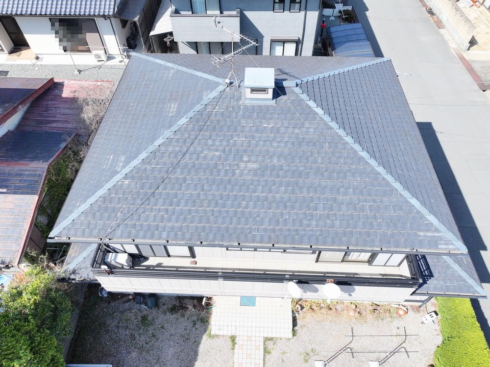 屋根_施工前 (3) 生駒市で外壁塗装と屋根工事をリペイント匠が施工した写真