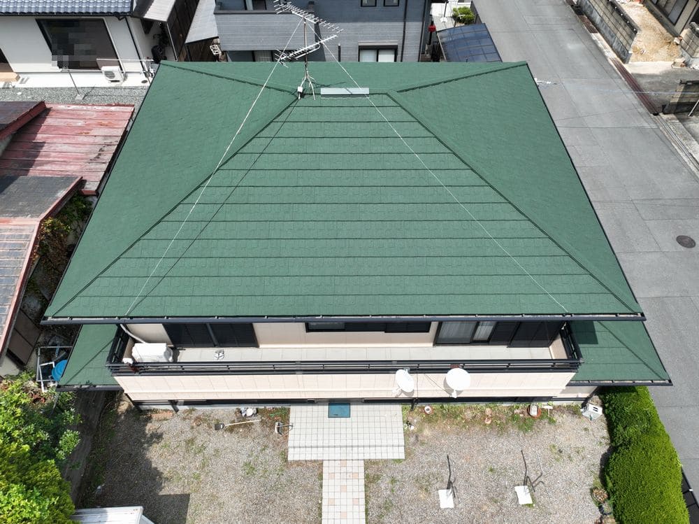 屋根_施工後 (5) 生駒市で外壁塗装と屋根工事をリペイント匠が施工した写真