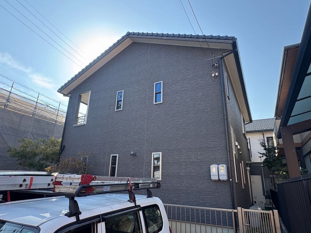 奈良市_K様_外壁全体②(施工前) 奈良市の外壁塗装をリペイント匠が施工した写真