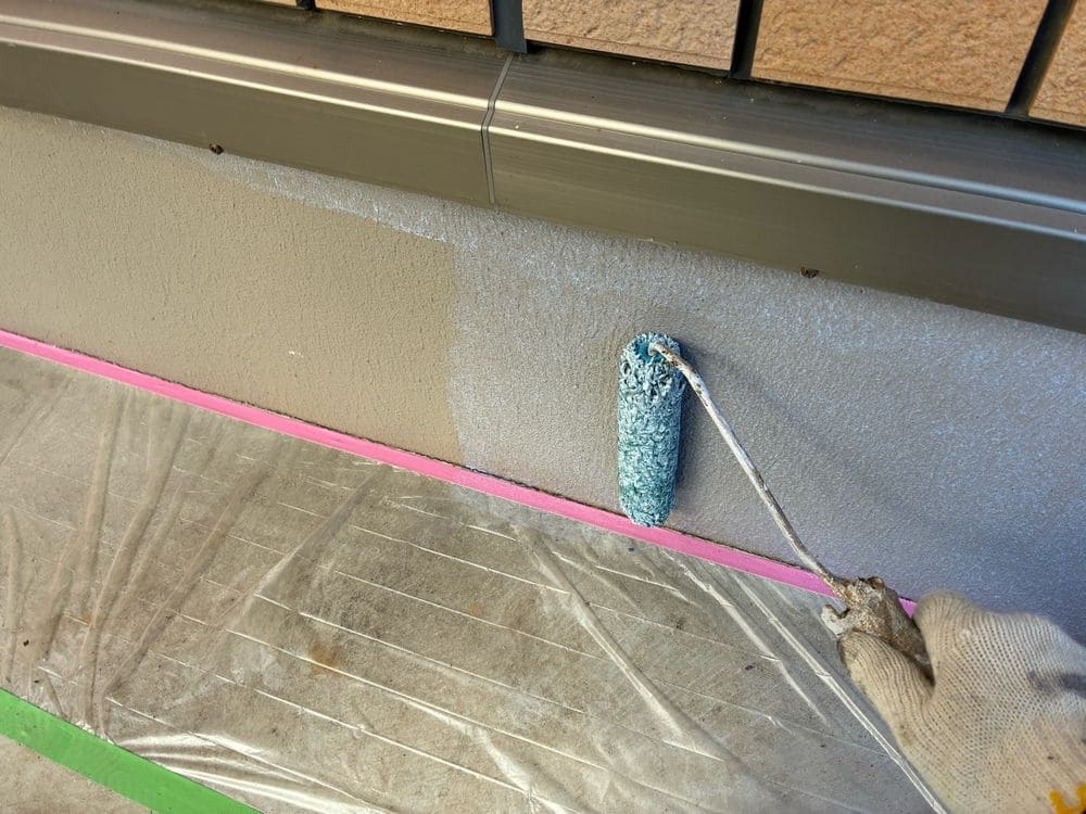 生駒市の屋根塗装をリペイント匠が施工した写真