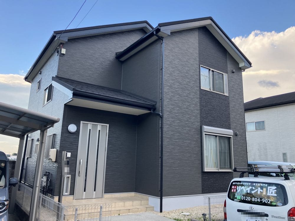 生駒市で外壁塗装と屋根工事と防水工事をリペイント匠が施工した写真
