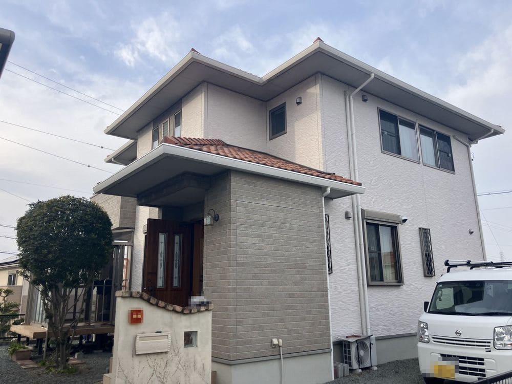 奈良市久居 F様施工前 (2) 奈良市の外壁塗装をリペイント匠が施工した写真