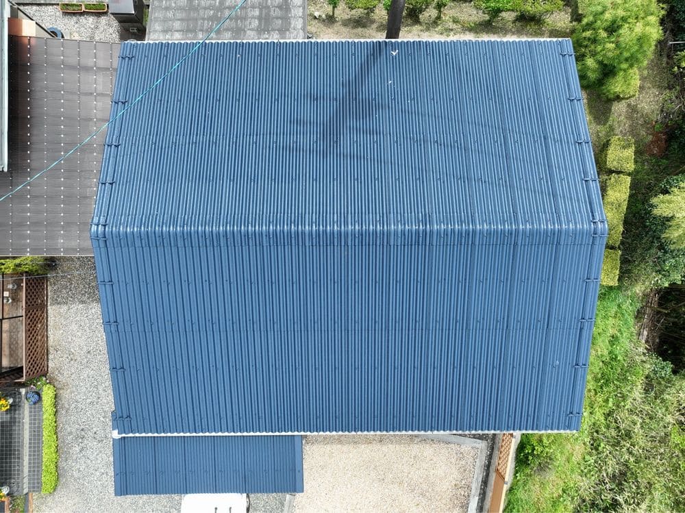 生駒市で屋根塗装をリペイント匠が施工した写真
