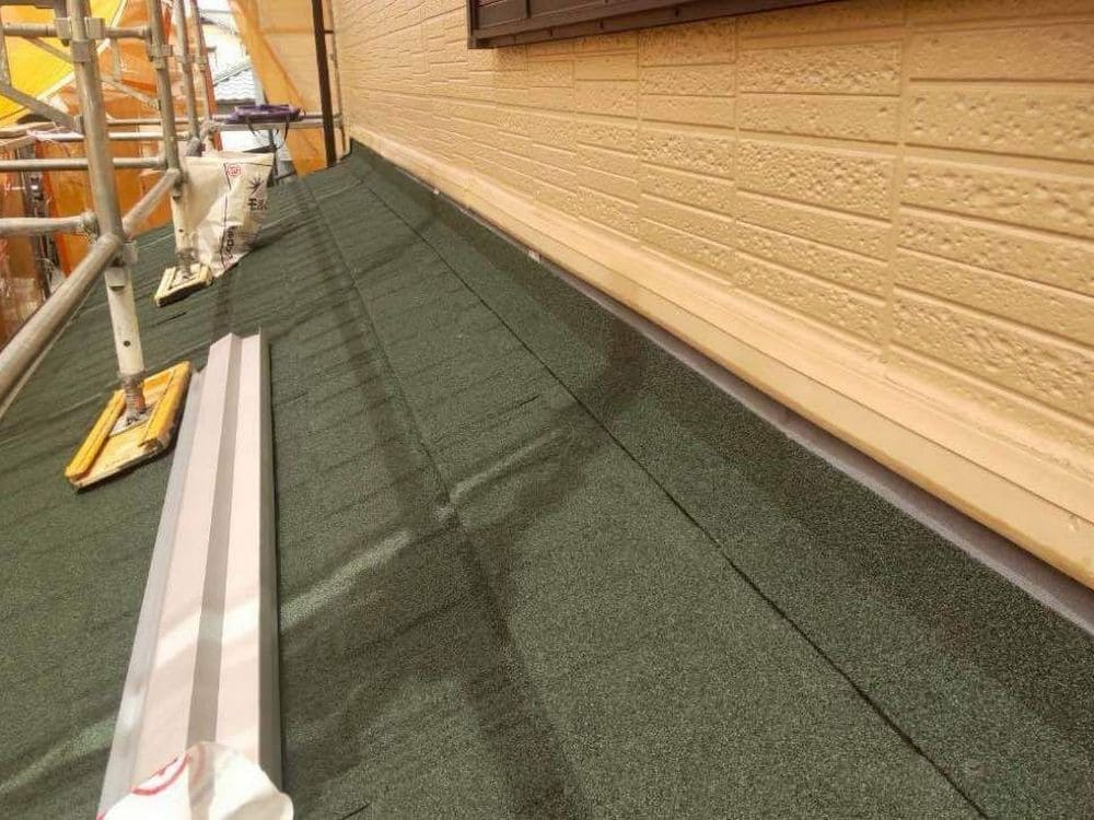 本体(施工中2) 生駒市で外壁塗装と屋根工事をリペイント匠が施工した写真