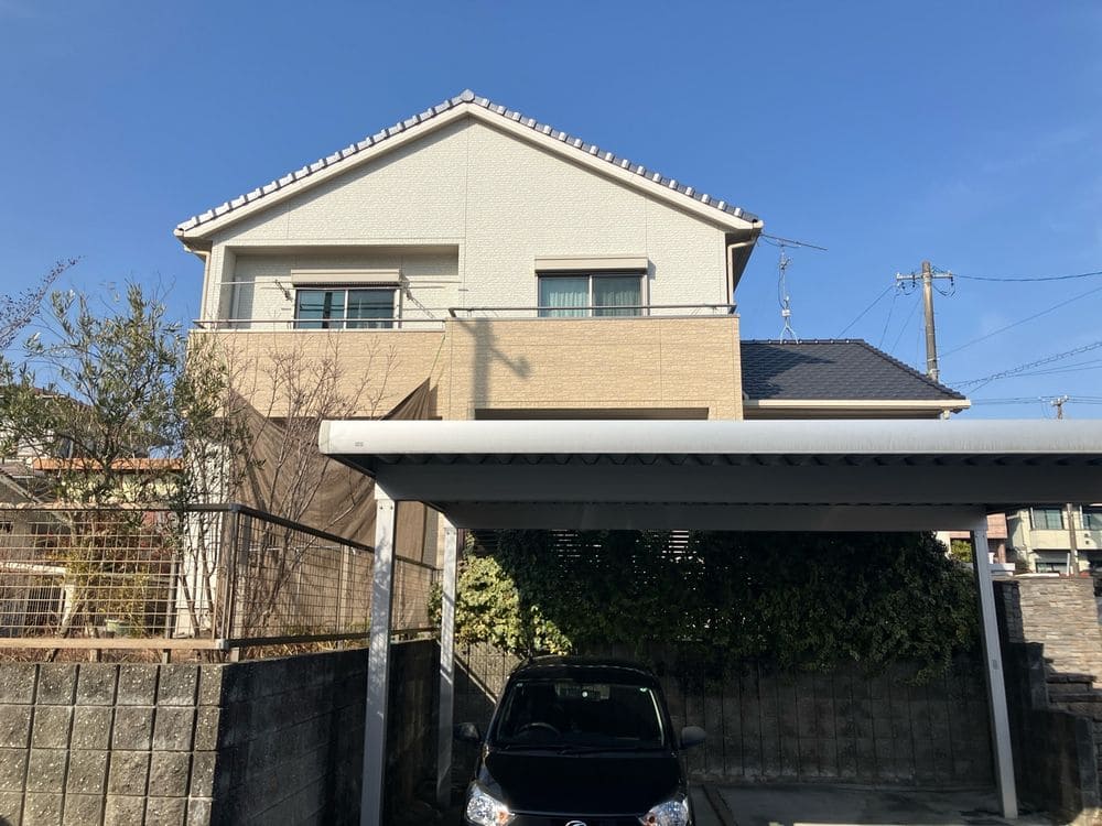 生駒市の外壁塗装をリペイント匠が施工した写真