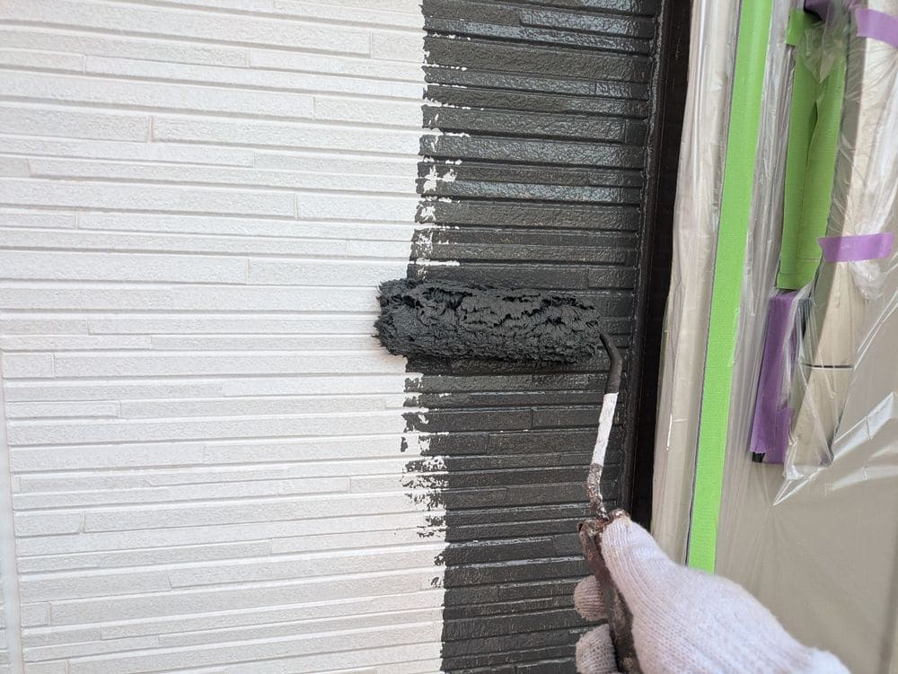 生駒市で外壁塗装と屋根工事と防水工事をリペイント匠が施工した写真