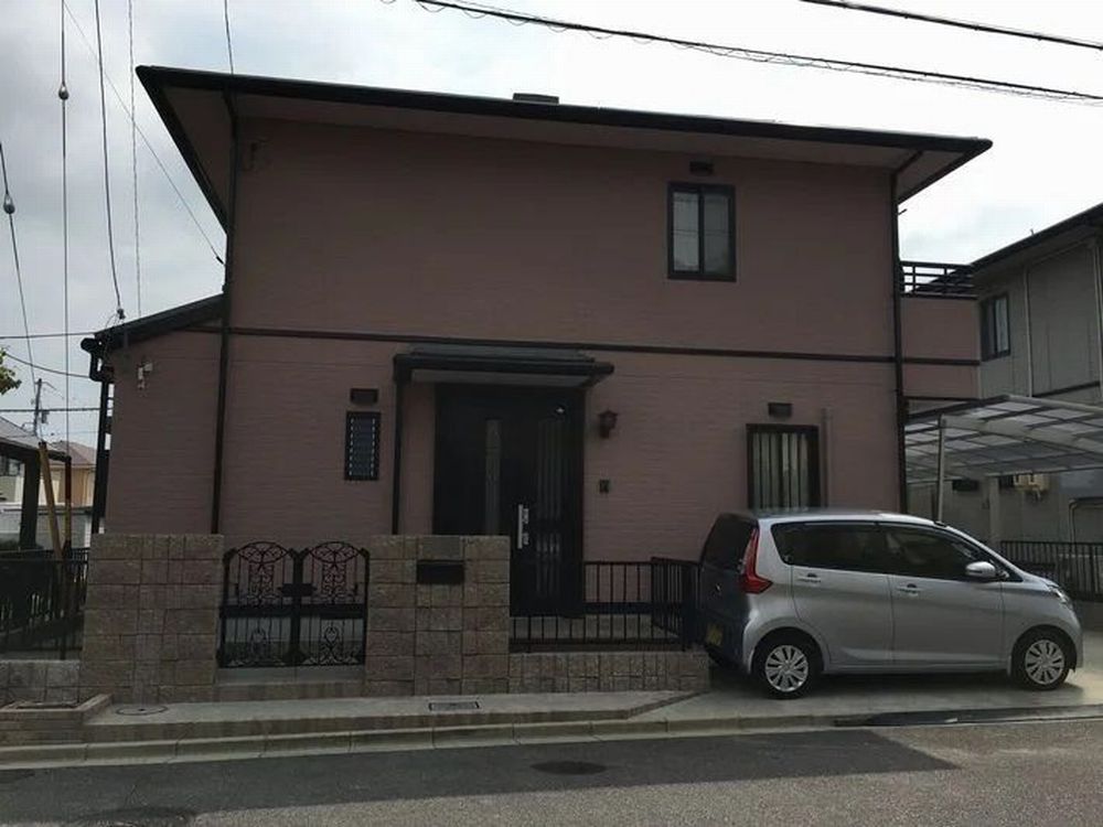 津市夢が丘Y様、外壁塗装・屋根塗装、施工前写真