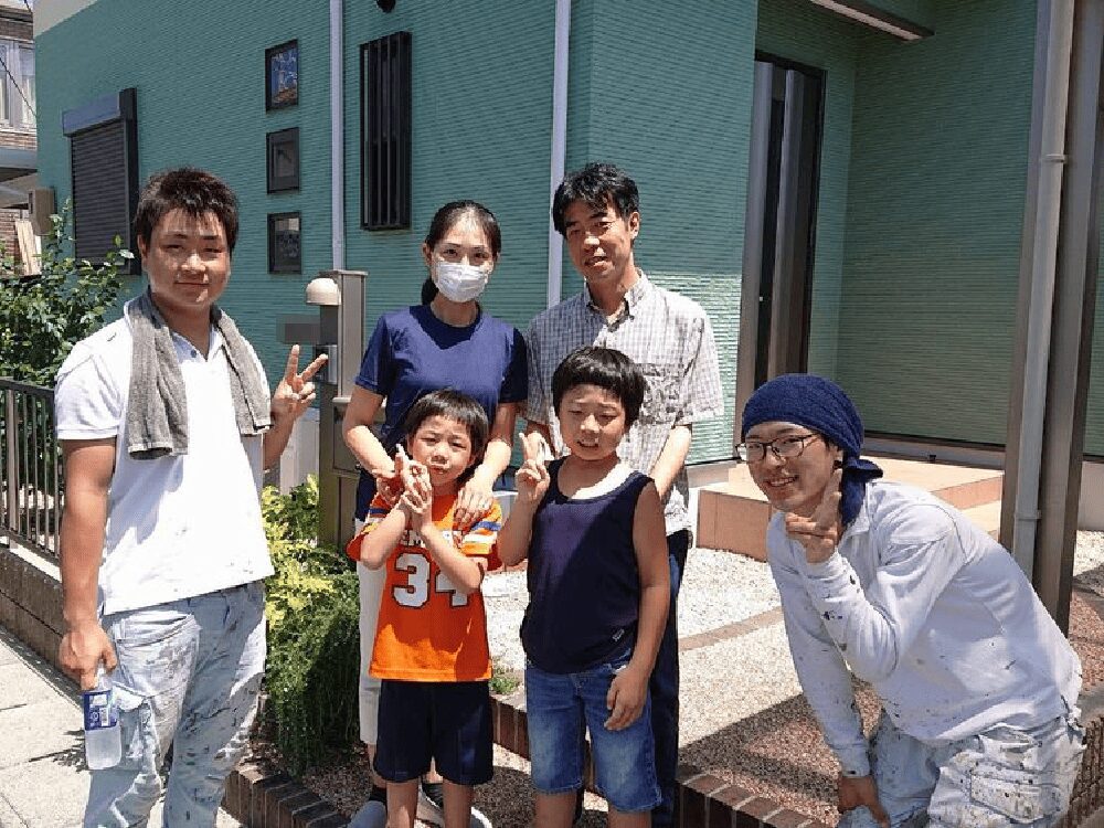 Ⅿ様(鈴鹿)2ショット 鈴鹿市の外壁塗装をリペイント匠が施工した写真
