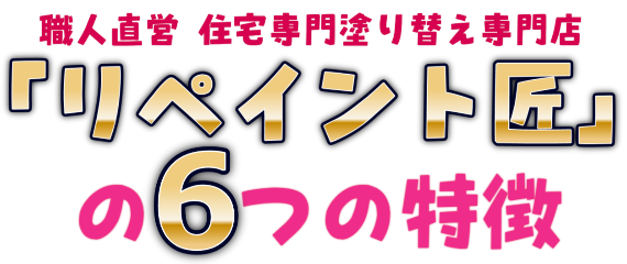 リペイント匠の6つの特徴