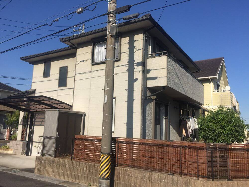 四日市市の外壁塗装をリペイント匠が施工した写真