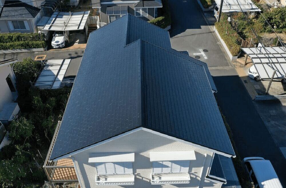 津市の屋根塗装をリペイント匠が施工した写真
