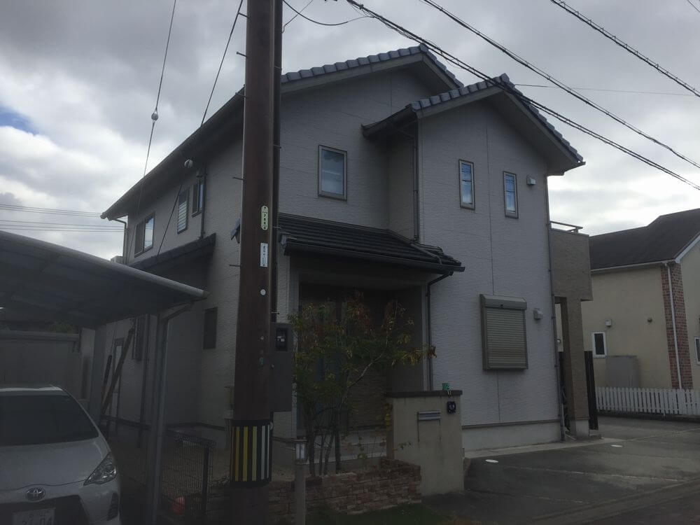 施工前 3 (4) (1) 三重県津市:外壁塗装前:リペイント匠