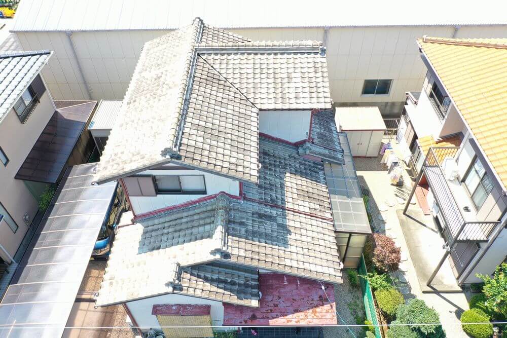 施工前(屋根) 1 (1) 外壁塗装 屋根カバー工事 無機塗料 リペイント匠