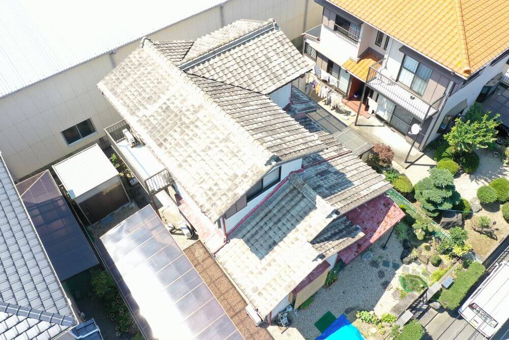 施工前(屋根) 2 (2) (1) 外壁塗装 屋根カバー工事 無機塗料 リペイント匠