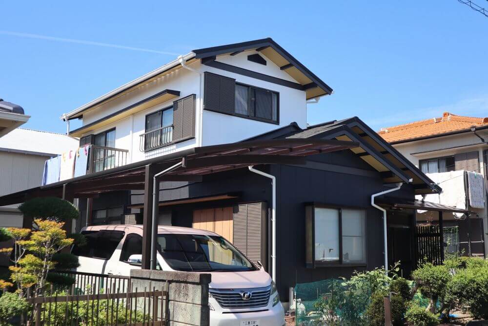 施工後 2 (3) (1) 外壁塗装 屋根カバー工事 無機塗料 リペイント匠