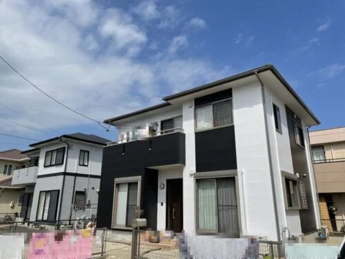 施工後-3-1-2-500x375 鈴鹿市の外壁塗装、屋根塗装をリペイント匠が施工した写真