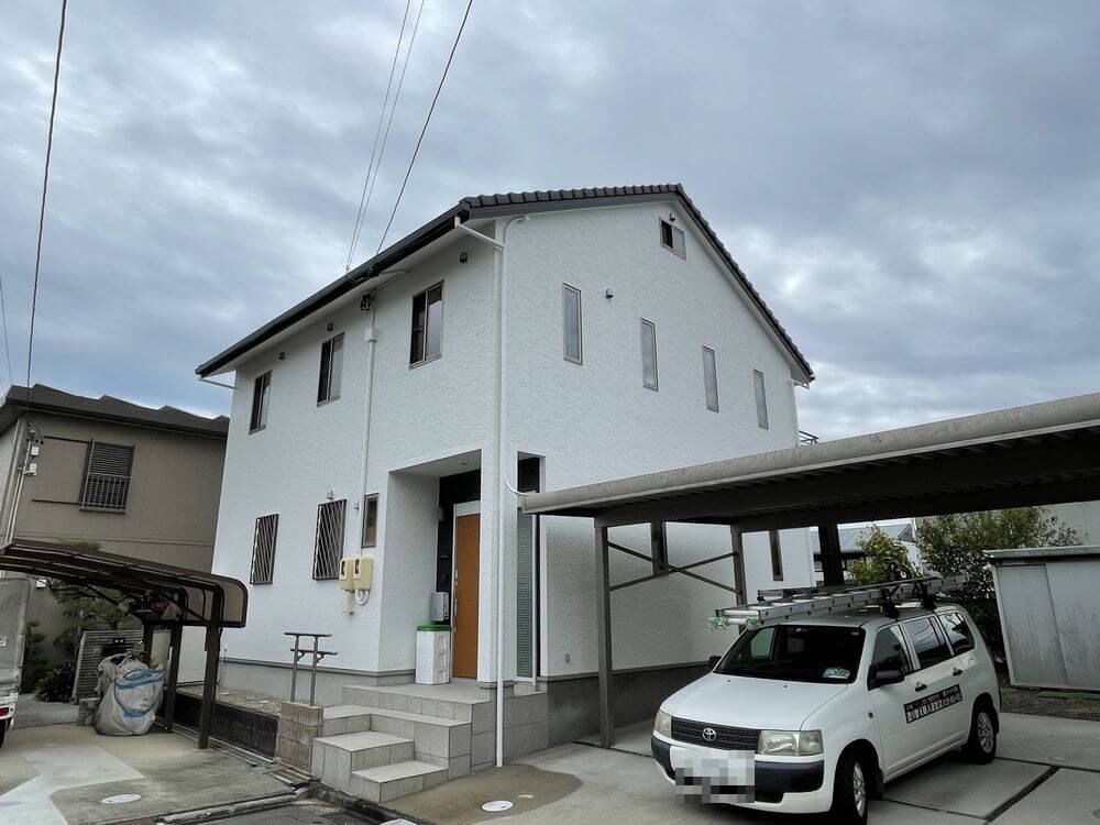 津市の外壁塗装をリペイント匠が施工した写真