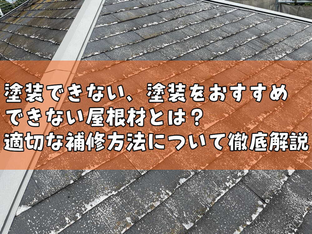 塗装できない屋根