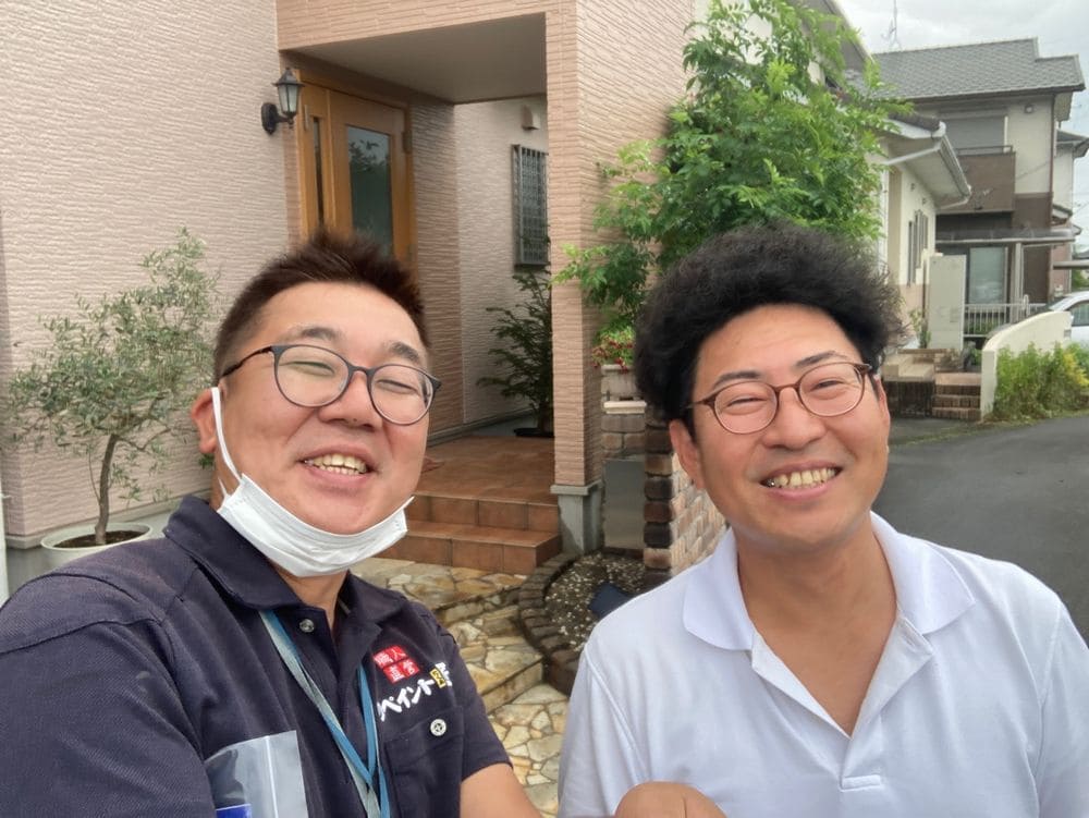 松阪市│タマホームの住宅を優しい色ツートン│施工中気持ちよく過ごせました