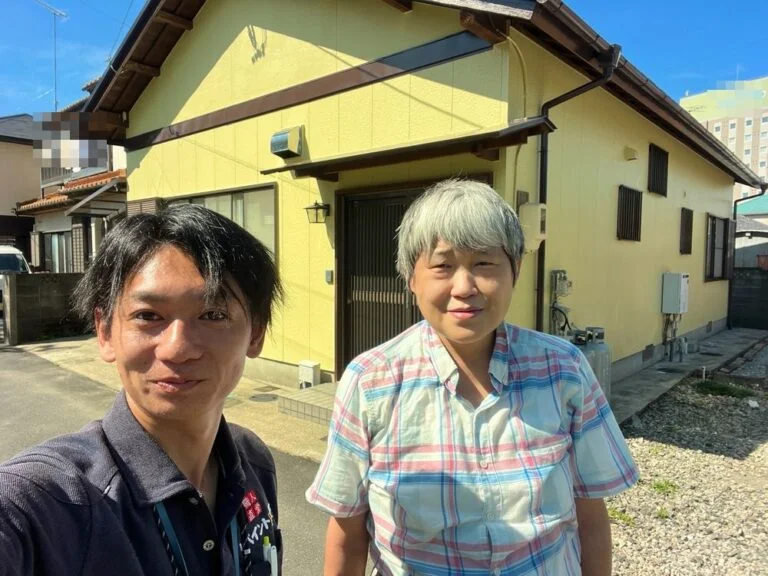 津市｜爽やかなお色に塗装｜家がキレイです。ありがとうございました