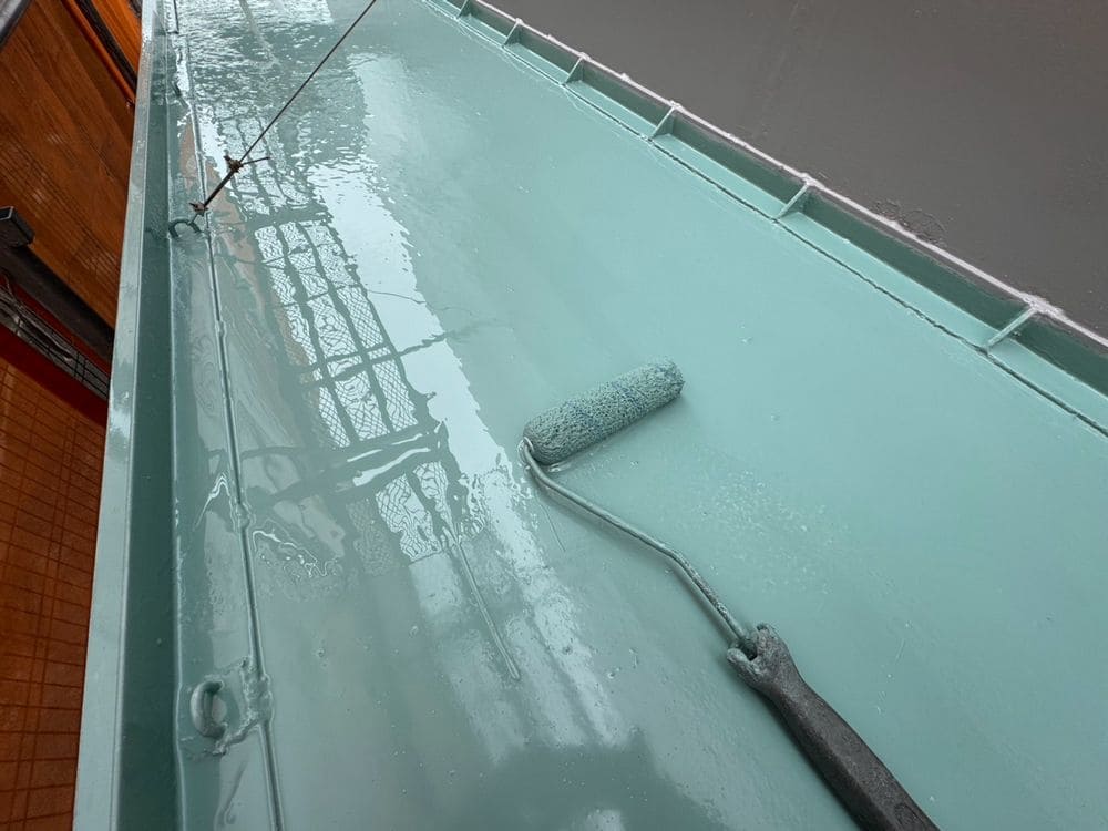K様(名張市桔梗が丘)_防水_防水(二層目) 名張市の防水工事をリペイント匠が施工した写真